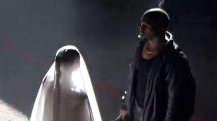 Kim Kardashian attends Kanye West's Donda event.